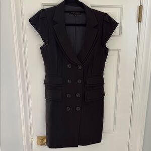 Nanette Lepore Black Double-Breasted Dress in Size 8